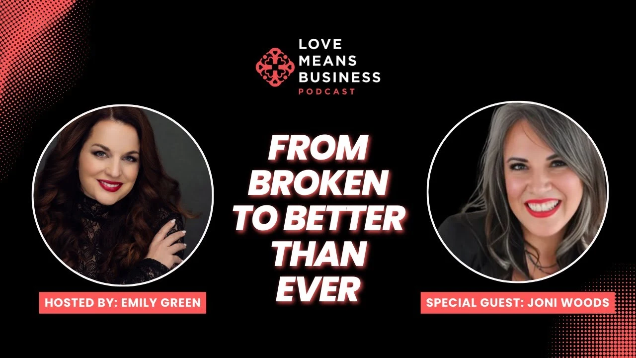 Joni Woods featured on Special Guest Interview discussing Broken to Better than Ever with Special Guest Joni Woods - certified life coach and author of Burned Blocked and Better Than Ever