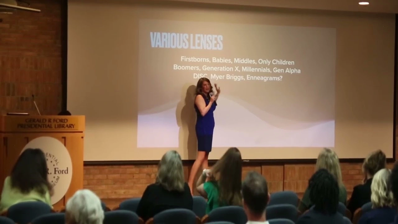 Joni Woods speaking live at the Gerald R. Ford Presidential Library
